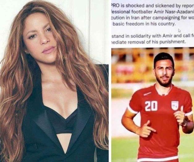 Shakira hace llamado por futbolista iraní condenado a muerte