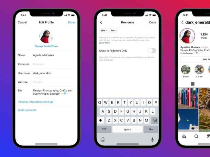 Instagram integra pronombres en español Instagram integra pronombres en español