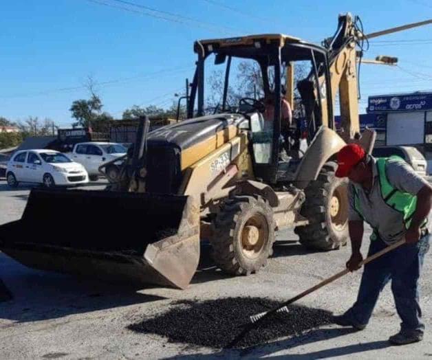 Aprieta Río Bravo labores de bacheo en principales calles Aprieta Río Bravo labores de bacheo en principales calles