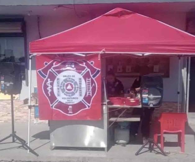 Recaudan bomberos recursos con comida Recaudan bomberos recursos con comida