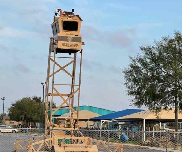 Despliegan torre de Vigilancia en parque