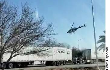 Aterriza helicóptero de Fuerza Civil, ahora en Sabinas Aterriza helicóptero de Fuerza Civil, ahora en Sabinas
