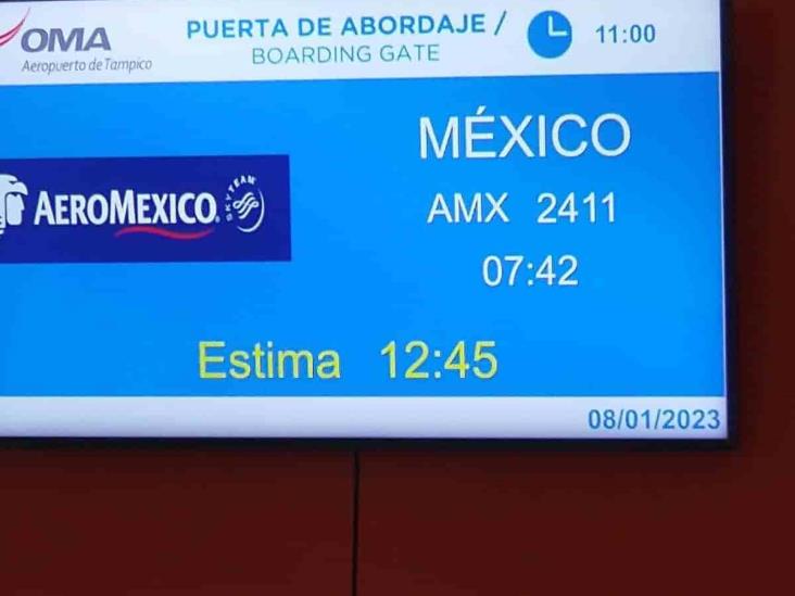 Falla retrasa vuelo Tampico-CDMX Falla retrasa vuelo Tampico-CDMX