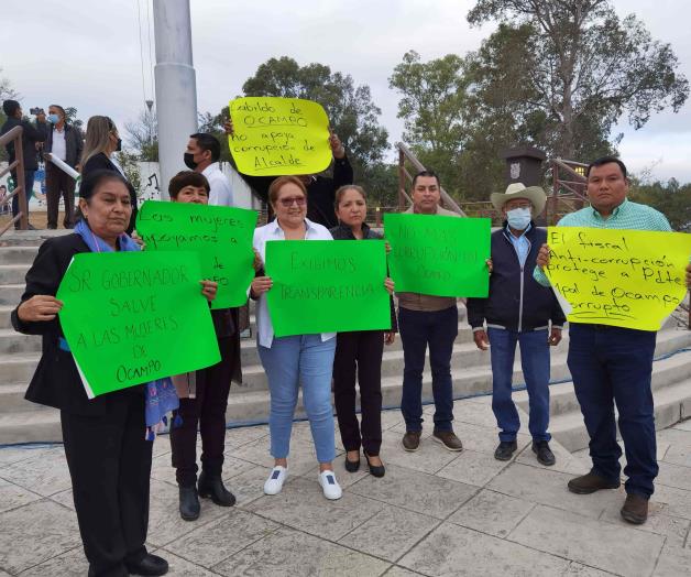 Cabildo de Ocampo denuncia al alcalde