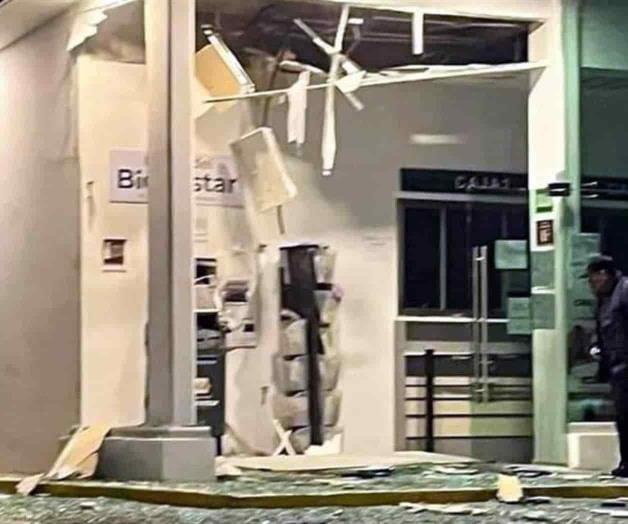 Vandalizan Banco del Bienestar en Tlaxcala con explosivos Vandalizan Banco del Bienestar en Tlaxcala con explosivos