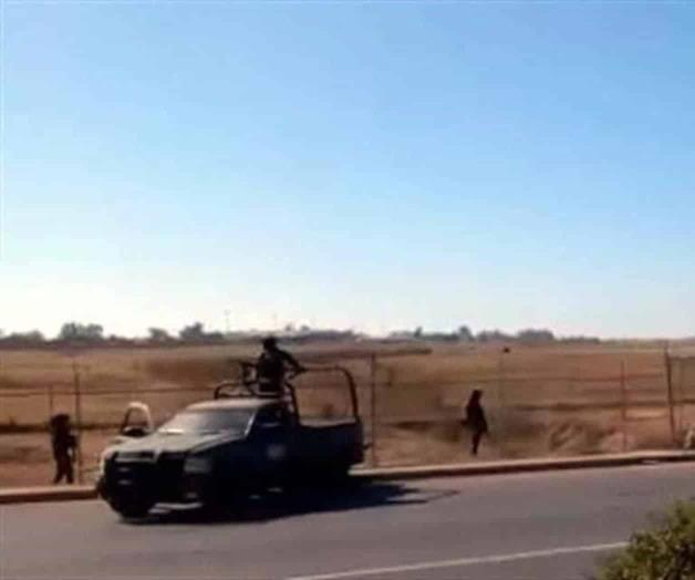 Despliegan a militares en Aeropuerto de Culiacán Despliegan a militares en Aeropuerto de Culiacán
