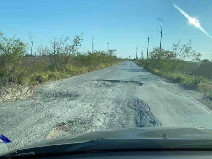 Un riesgo transitar por Brecha 124 en Río Bravo Un riesgo transitar por Brecha 124 en Río Bravo