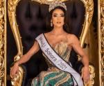 Irma Miranda lució capa con la imagen de María Félix en Miss Universo