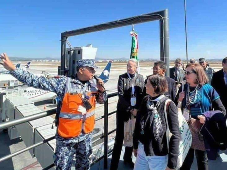 Muestra Sedena el AIFA a diplomáticos Muestra Sedena el AIFA a diplomáticos