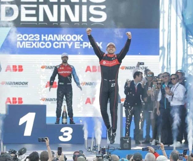 Jake Dennis cruza primero en la Fórmula E México Jake Dennis cruza primero en la Fórmula E México