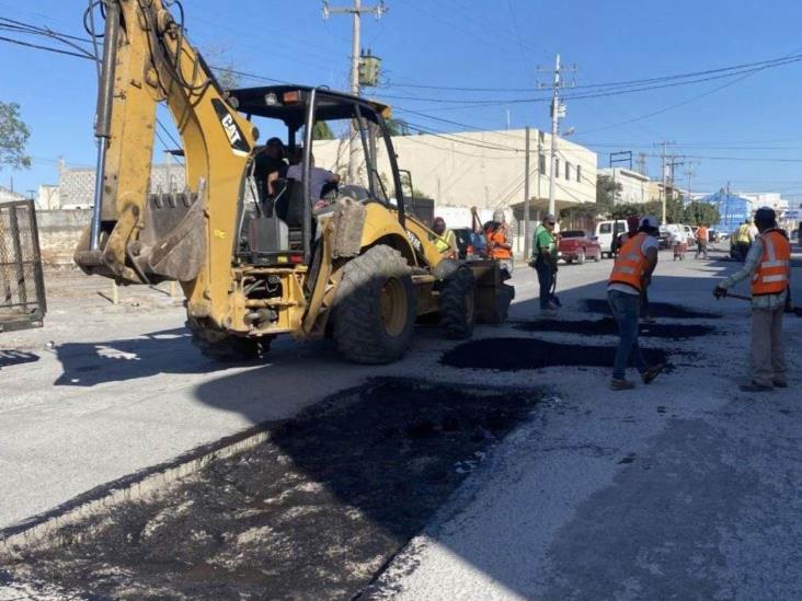 Concluyen bacheo en importante vialidad riobravense Concluyen bacheo en importante vialidad riobravense
