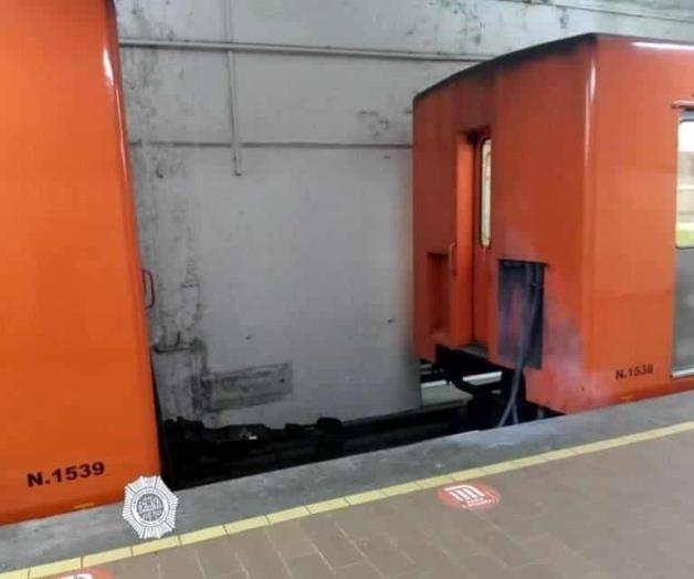 Se separan vagones de tren en estación Polanco