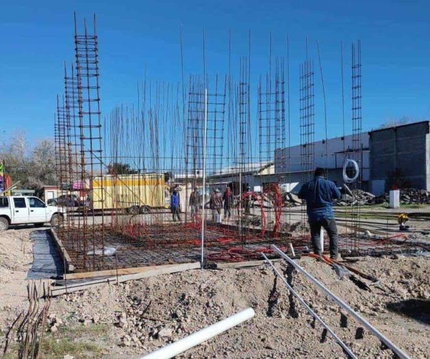 Muestra avance construcción de Banco de Bienestar Muestra avance construcción de Banco de Bienestar