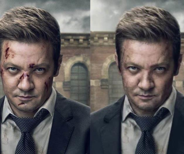 Borran heridas de Jeremy Renner en publicidad de serie