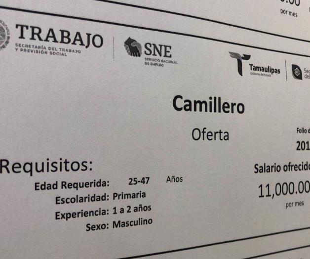 Reporta el SNE vacantes activas