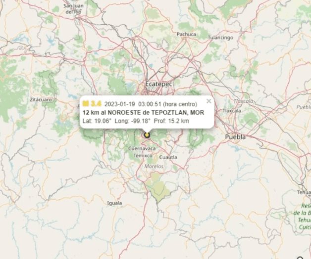 Mini sismo de 3.4 grados se siente en zonas del sur de la CDMX