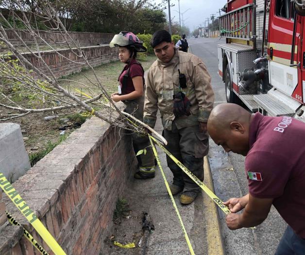 Se cuelgan migrantes de la energía eléctrica