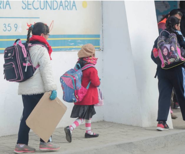 Por bajas temperaturas, modifican horario en escuelas de Sonora