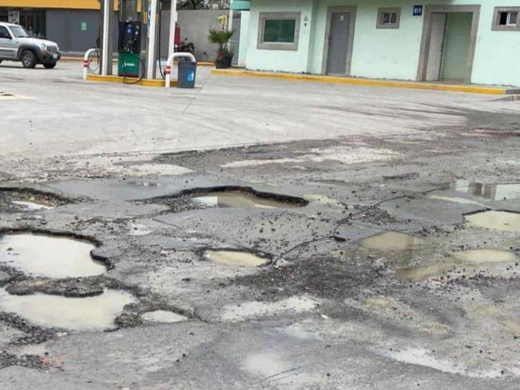 Invaden baches y fugas calle Lábaro Patrio Invaden baches y fugas calle Lábaro Patrio