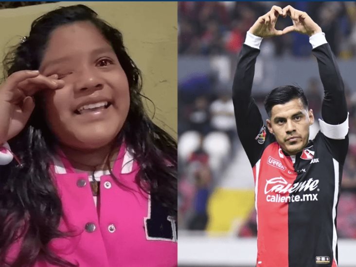 Niña conoce a jugadores del Atlas y llega a las lágrimas Niña conoce a jugadores del Atlas y llega a las lágrimas
