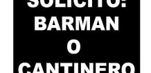 SOLICITO BARMAN O 
