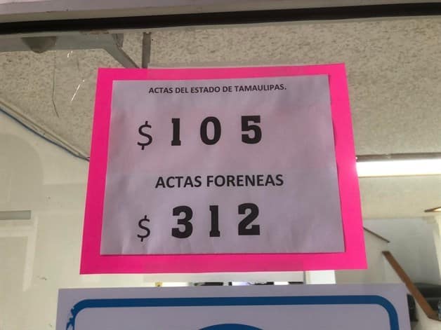 Suben los costos en Registro Civil Suben los costos en Registro Civil