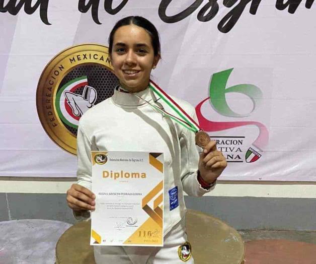 ¡Bronce en esgrima!