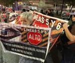 Protestan vecinos de colonias aleda&ntilde;as a L&iacute;nea 6 del Metro
