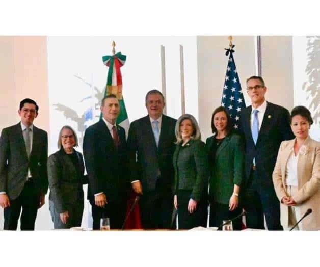 Analizan Ebrard y congresistas de EU tráfico de armas y fentanilo