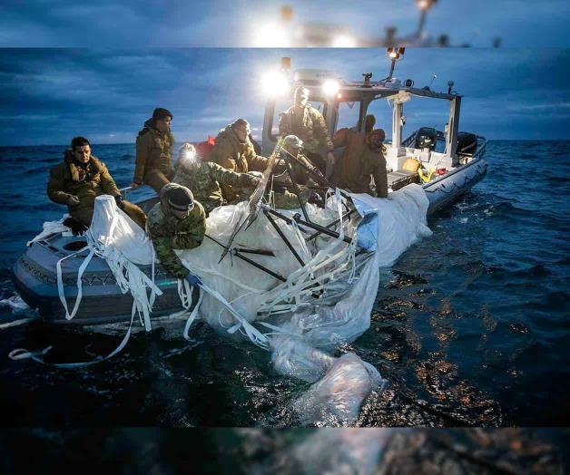 Marina publica fotos de recuperación de globo