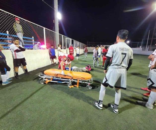 Sufre una lesión joven deportista