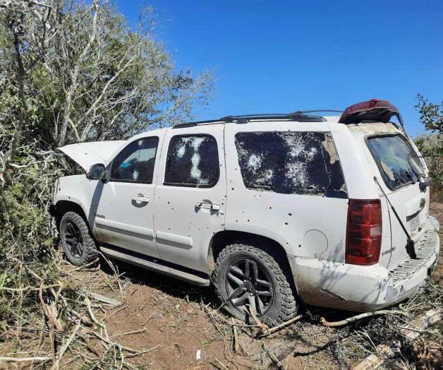 Asegura GE camionetas y armas tras enfrentamiento