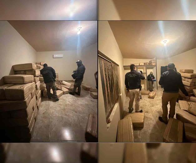 Aseguran armamento y más de una tonelada de marihuana en Sonora
