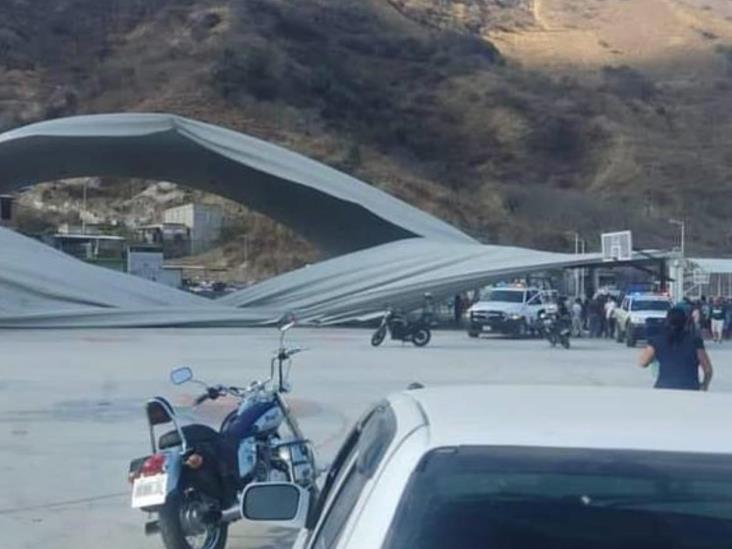 Reportan 11 heridos por colapso de domo Reportan 11 heridos por colapso de domo