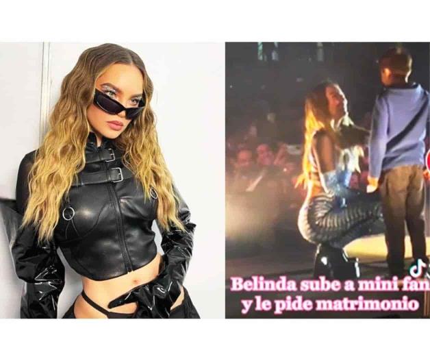 Belinda pide matrimonio a uno de sus fans y la rechaza