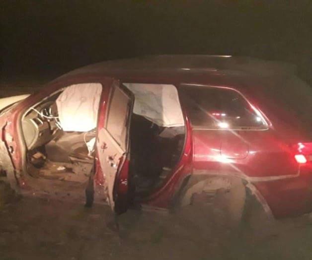 Accidente deja a familia lesionada