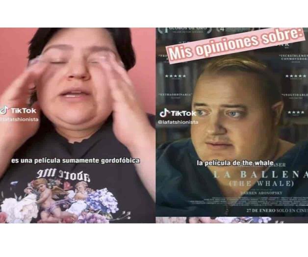 Influencer califica de gordofóbica a The Whale de Brendan Fraser