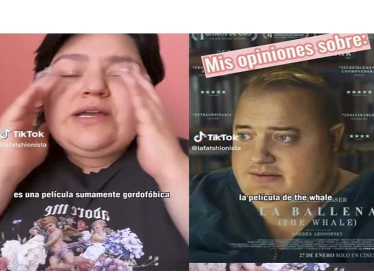 Influencer califica de gordofóbica a The Whale de Brendan Fraser Influencer califica de gordofóbica a The Whale de Brendan Fraser