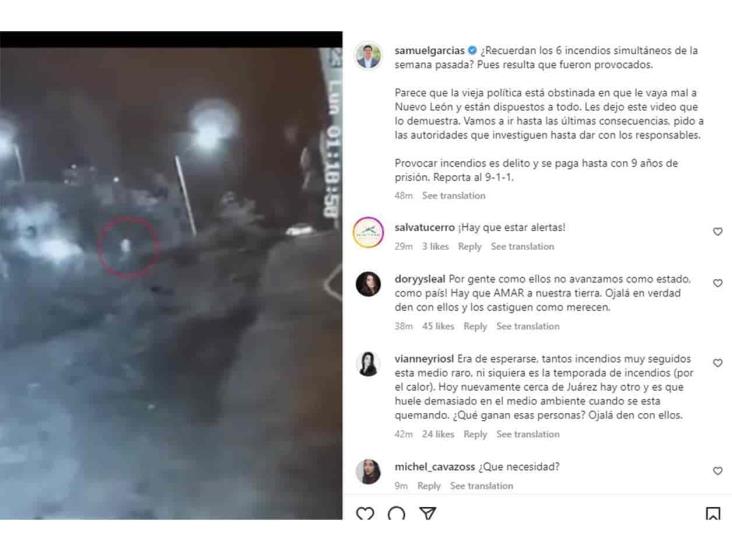 Acusa Samuel que provocan incendios, no dice cuáles Acusa Samuel que provocan incendios, no dice cuáles