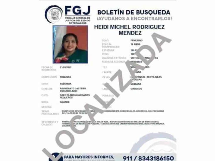 Ubican a desaparecida Ubican a desaparecida