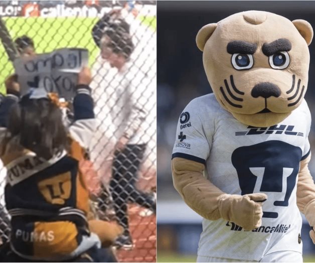 Pequeña aficionada de Pumas le dedica pancarta a Goyo Pequeña aficionada de Pumas le dedica pancarta a Goyo