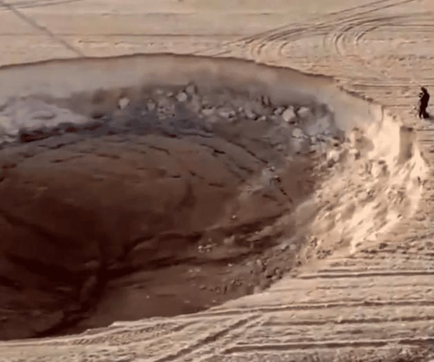 Aparece nuevo cráter en provincia de Turquía Aparece nuevo cráter en provincia de Turquía