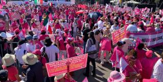 Marcha a favor del INE en CDMX