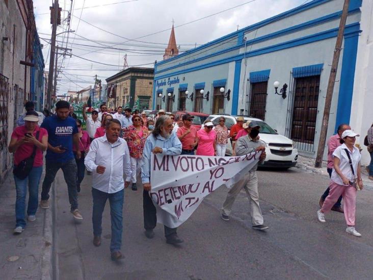 Marchan en Matamoros en contra del ‘Plan B’ Marchan en Matamoros en contra del ‘Plan B’