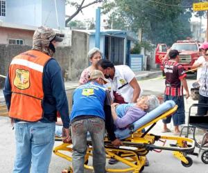 Explota tanque de gas  e incendia vivienda