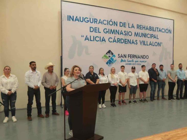 Entrega Maybella renovado gimnasio multidisciplinario Entrega Maybella renovado gimnasio multidisciplinario