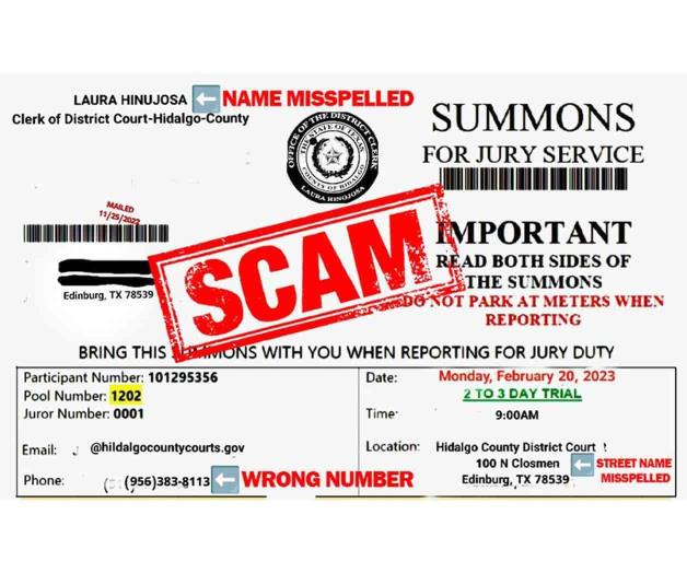 Advierten sobre estafas por citaciones de jurado Advierten sobre estafas por citaciones de jurado