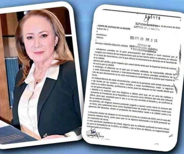 Piden abogados de NL a Ministra Esquivel su renuncia
