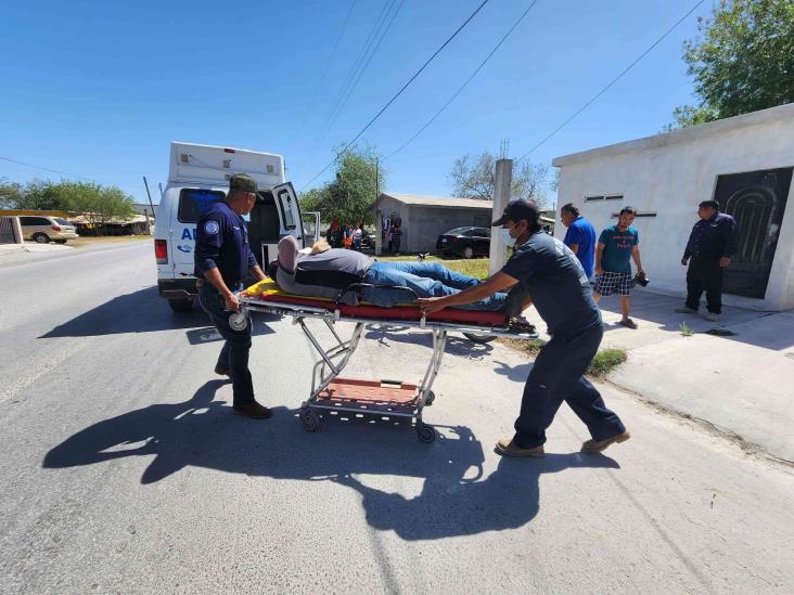 Motociclista se fractura tobillo Motociclista se fractura tobillo