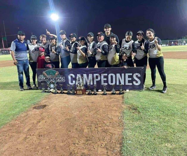 Ganan campeonato las peloteras de CRB